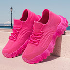 Mesh Lace Up Lightweight Classic Slip on Sneakers for Women