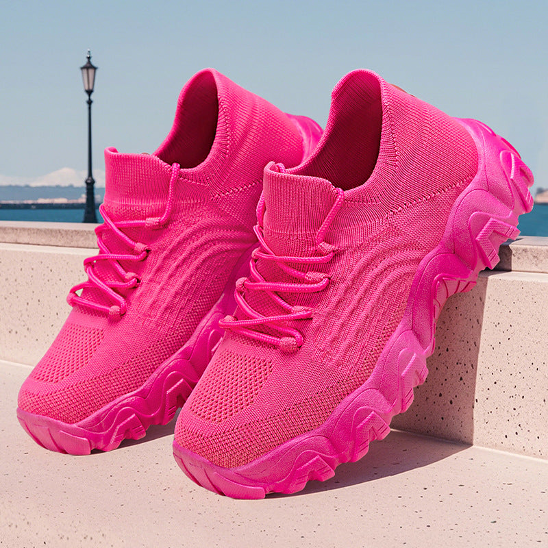 Mesh Lace Up Lightweight Classic Slip on Sneakers for Women