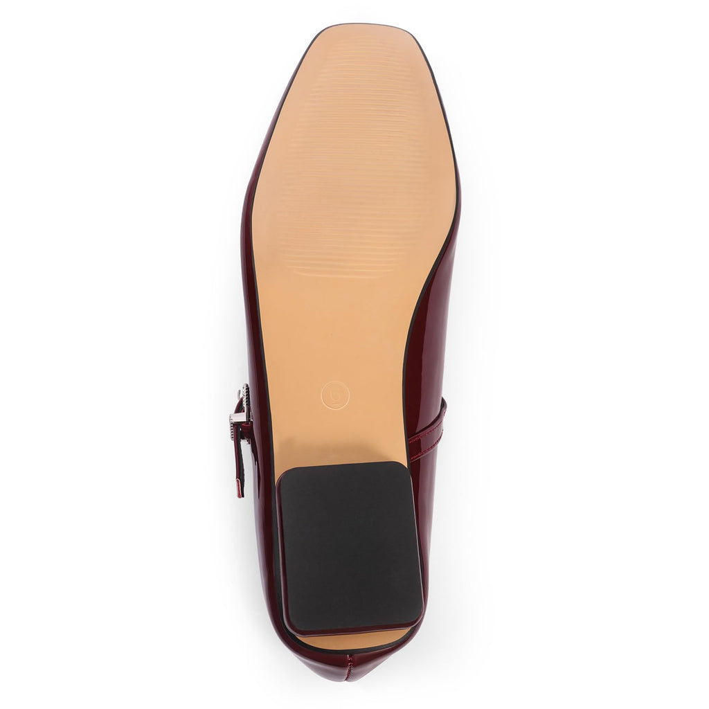 Vintage Mary Jane Shoes Square Toe Ballet Flats