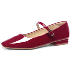 Vintage Mary Jane Shoes Square Toe Ballet Flats
