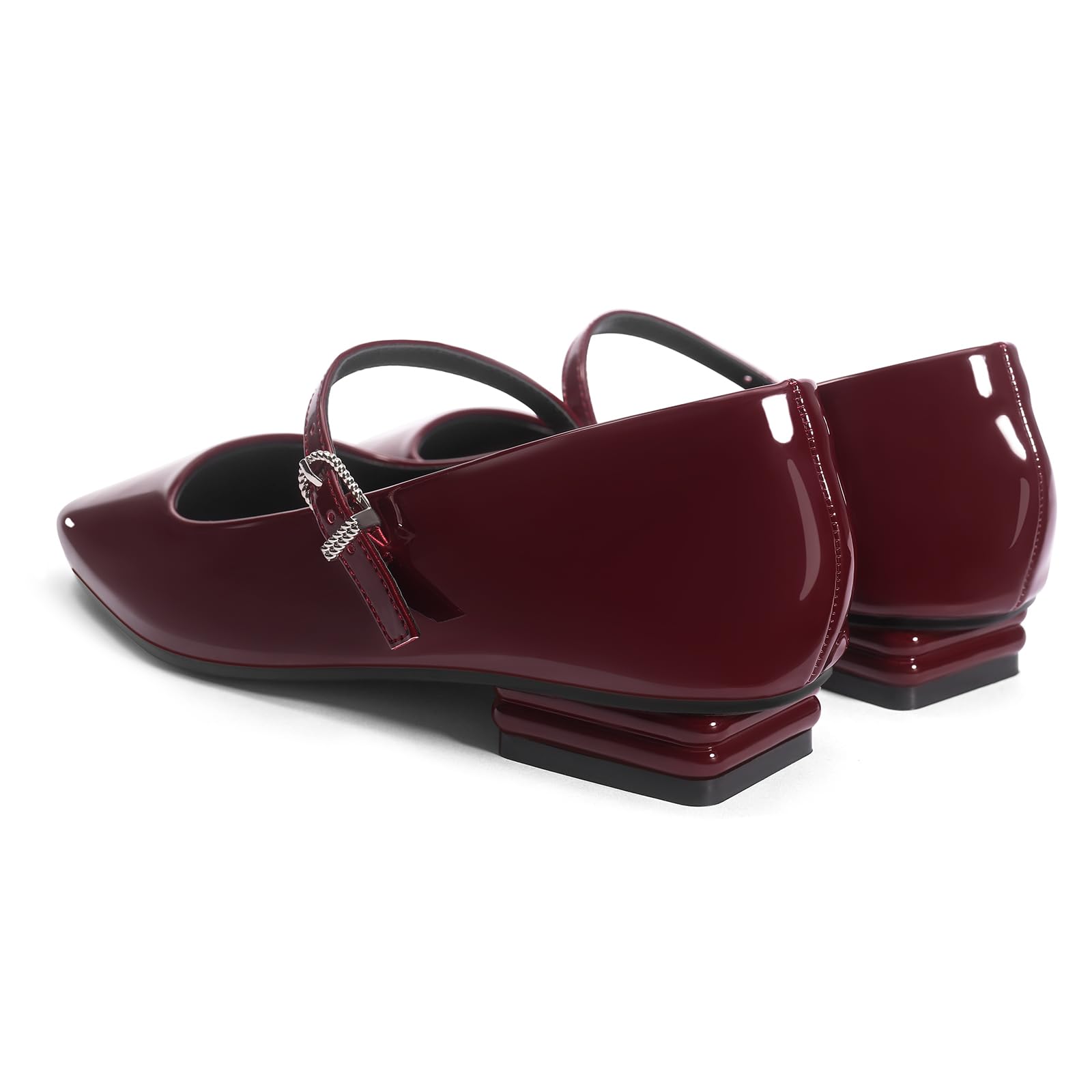 Vintage Mary Jane Shoes Square Toe Ballet Flats