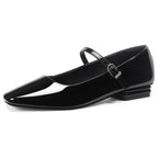 Vintage Mary Jane Shoes Square Toe Ballet Flats