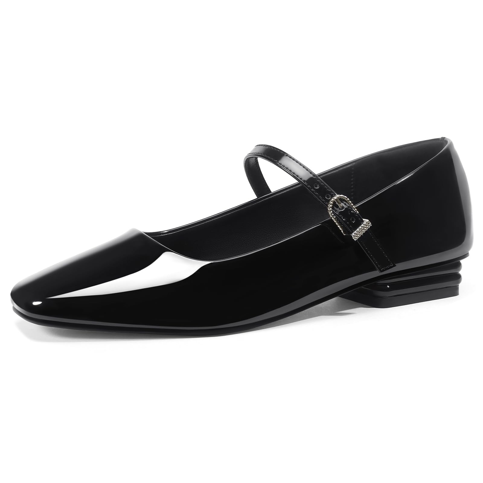 Vintage Mary Jane Shoes Square Toe Ballet Flats