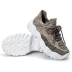 Colorful Lace Up Lightweight Slip on Walking Shoes for Women