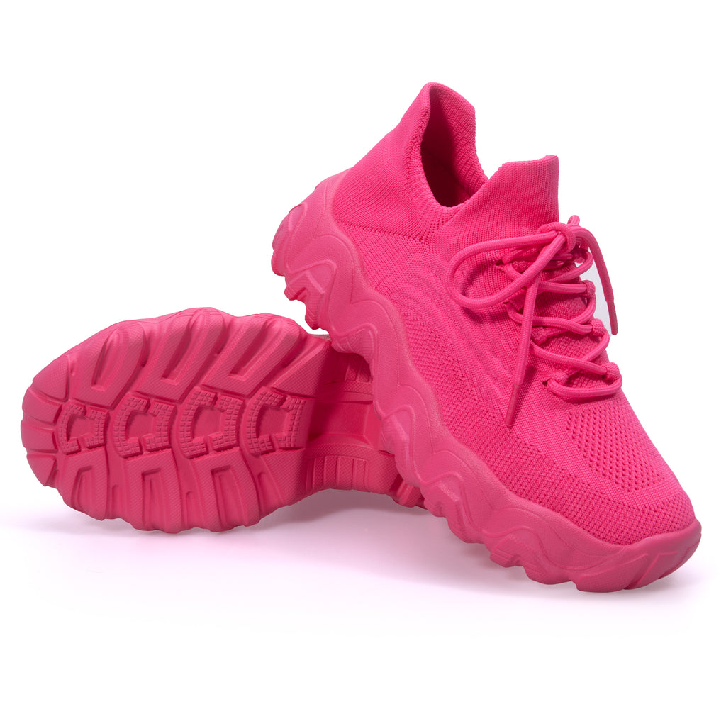 Colorful Lace Up Lightweight Slip on Walking Shoes for Women