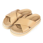 Platform Sandals Raffia Espadrilles Slides