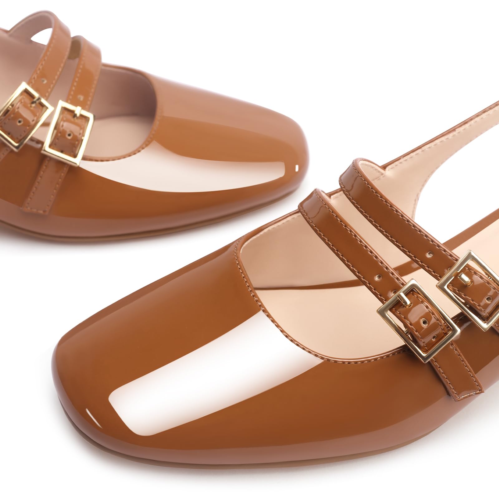 Chunky Low Block Heels Mary Jane Shoes