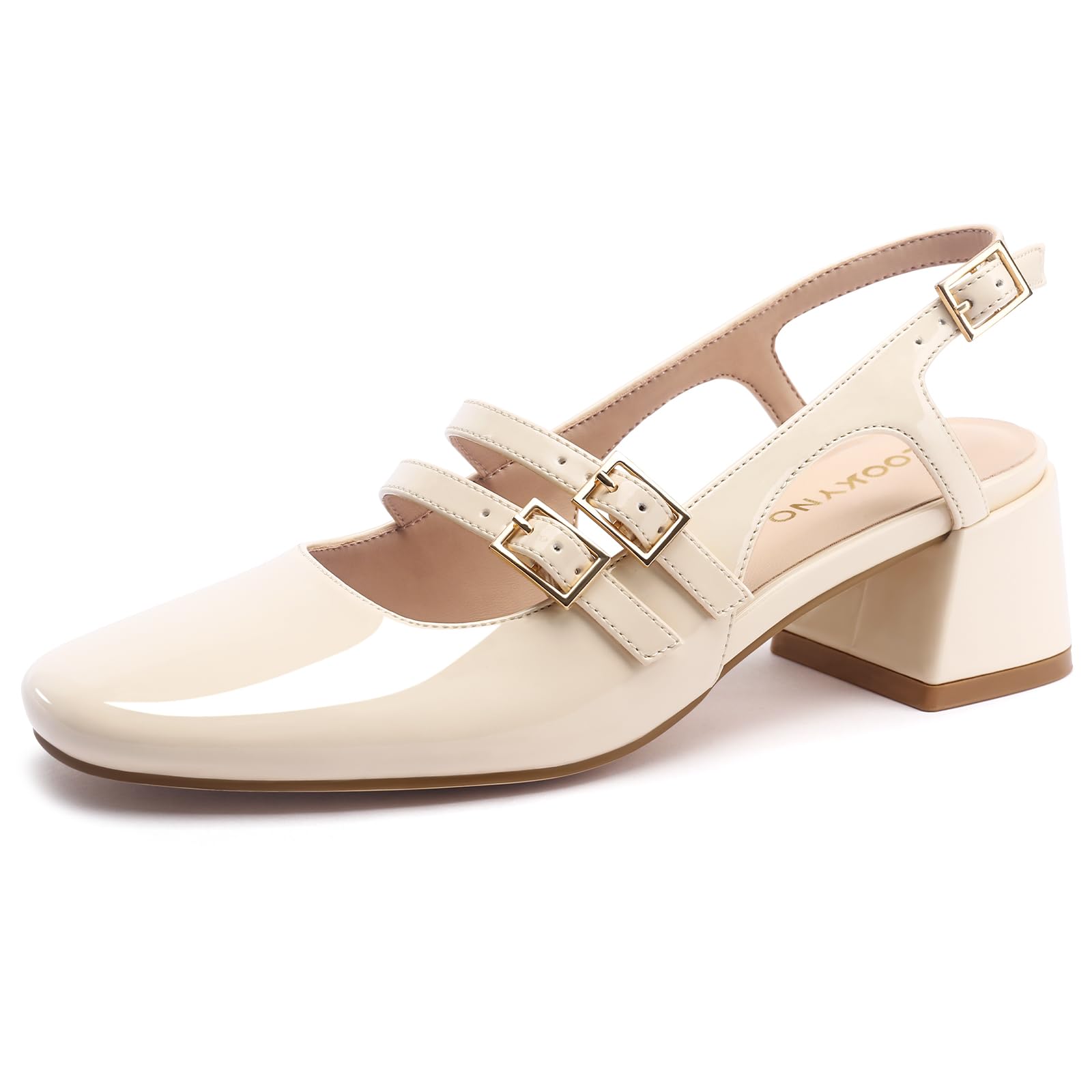 Chunky Low Block Heels Mary Jane Shoes