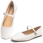 Ballet Mary Jane Flats Red
