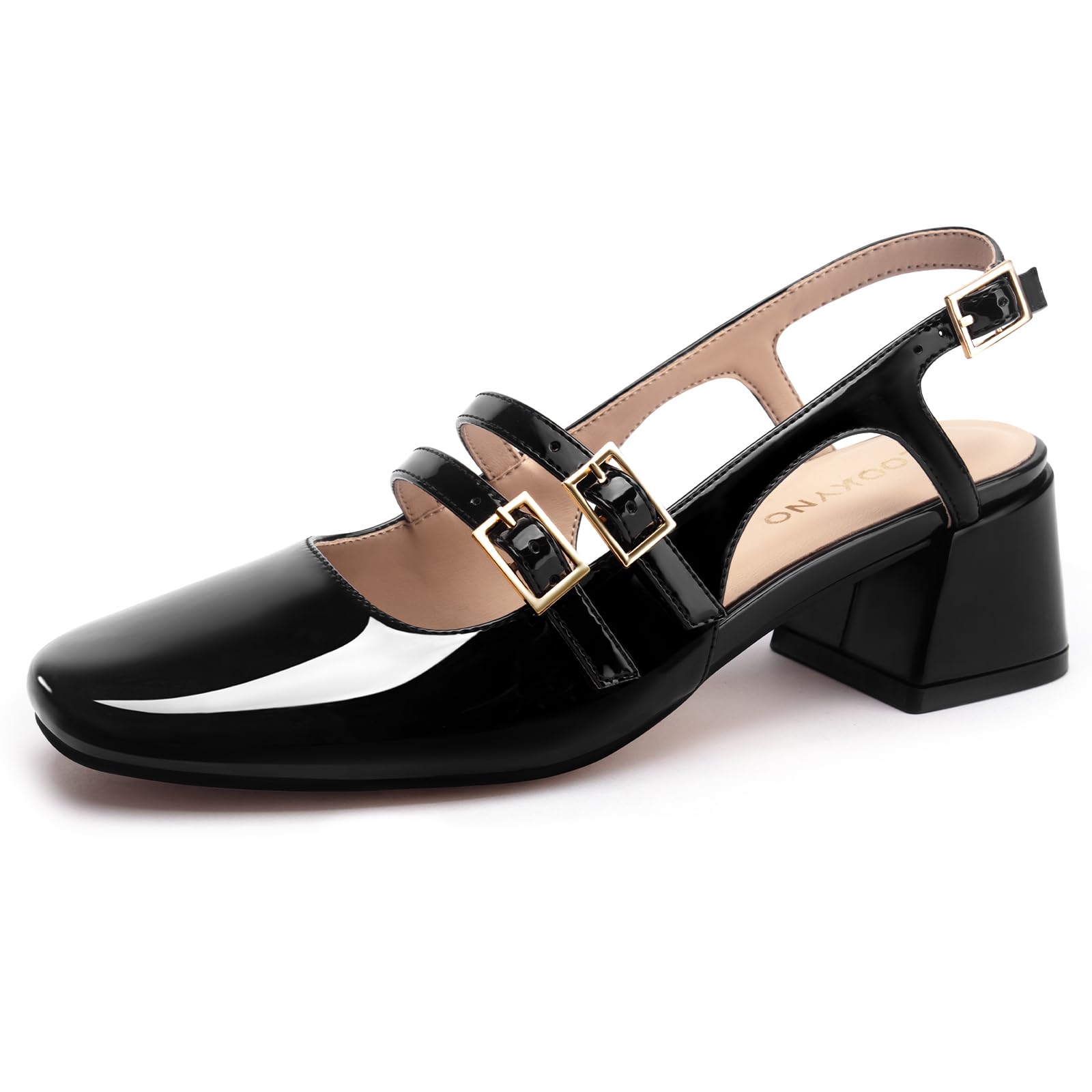 Chunky Low Block Heels Mary Jane Shoes