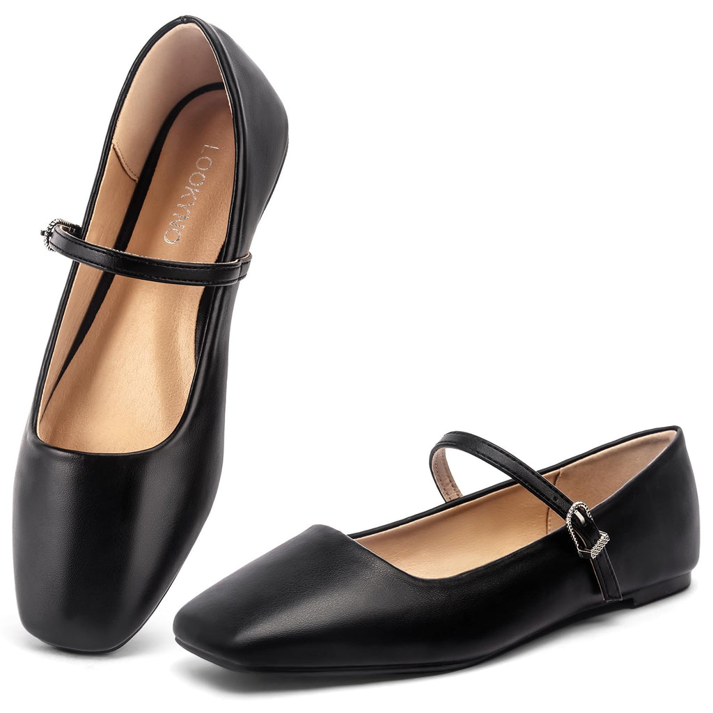 Ballet Mary Jane Flats Red