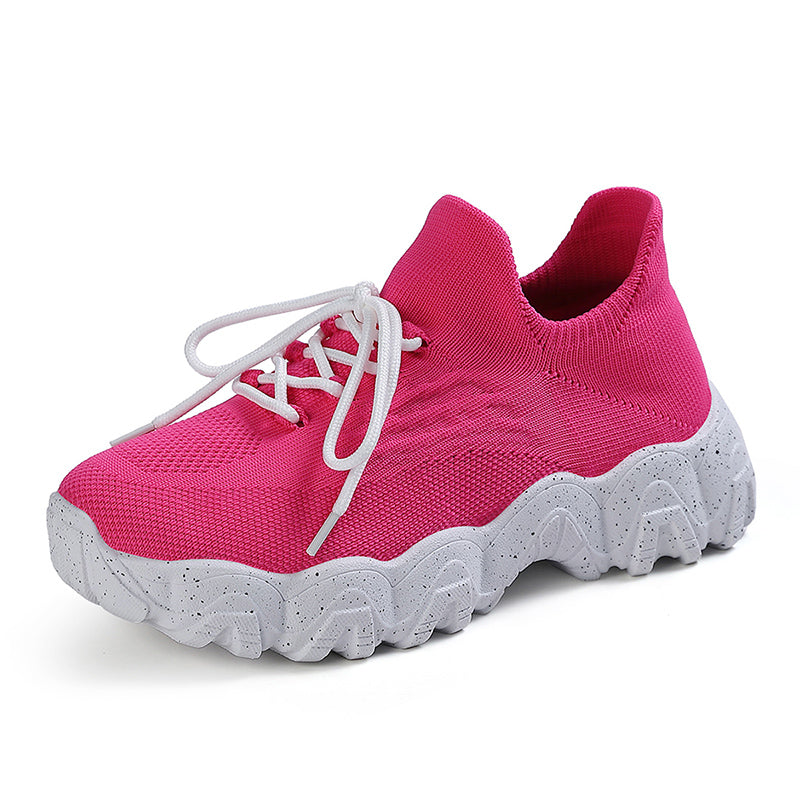 Colorful Lace Up Lightweight Slip on Walking Shoes for Women