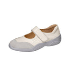 Genuine Leather Platform Ballet Flats with Velcro Closure, Vintage Ballet Sneakers